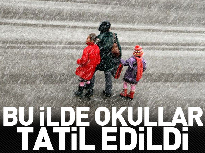 Konya'da okullar tatil edildi!
