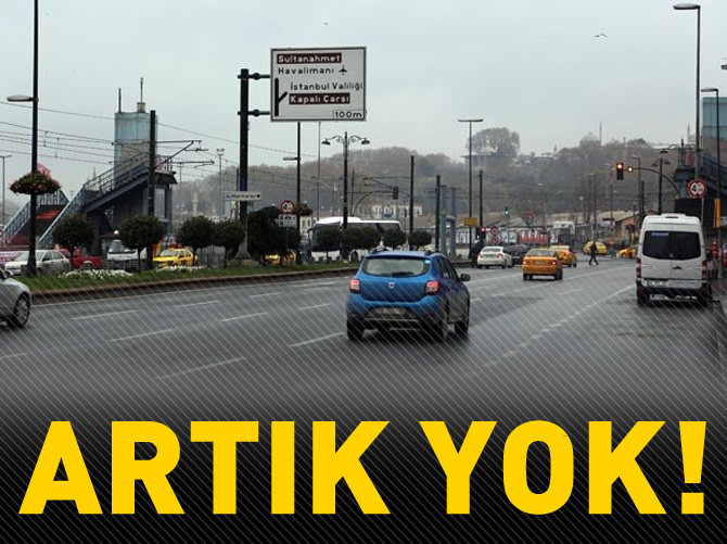Sirkeci üst geçidini kaldırma çalışmaları bitti