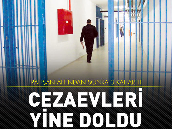 Cezaevleri aradan geçen 15 yılda 3 katı doluluk oranına ulaştı