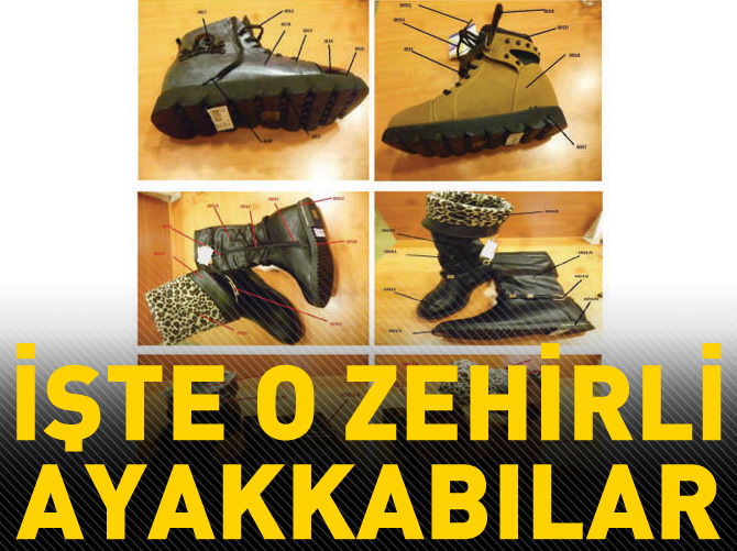 İşte o zehirli ayakkabılar