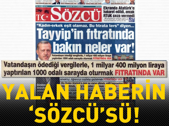 Kare kare Sözcü'nün yalanları