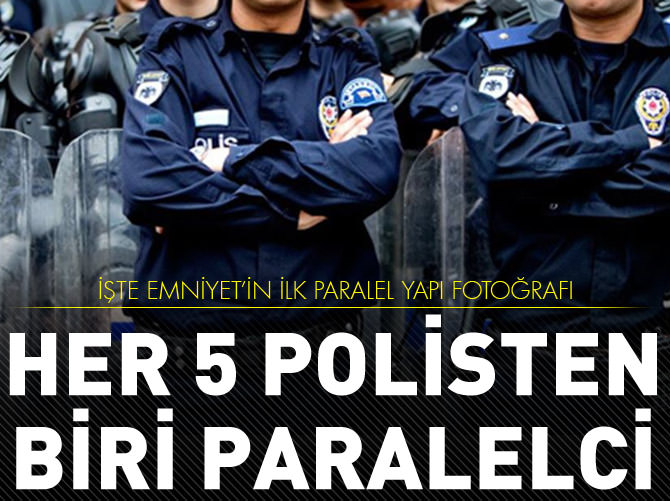 Her 5 polisten biri paralelci