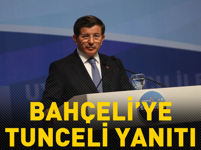 Davutoğlu'ndan Bahçeli'ye Tunceli yanıtı