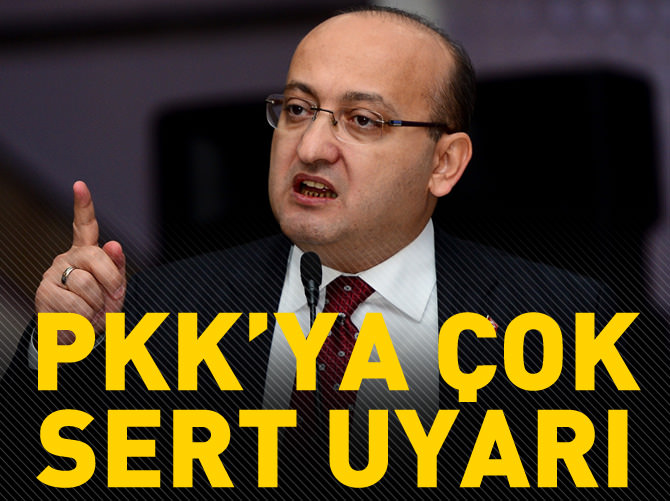 Akdoğan'dan PKK'ya sert uyarı