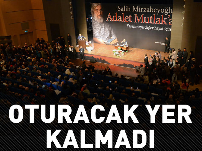 Salih Mirzabeyoğlu'nun konferansına yoğun ilgi