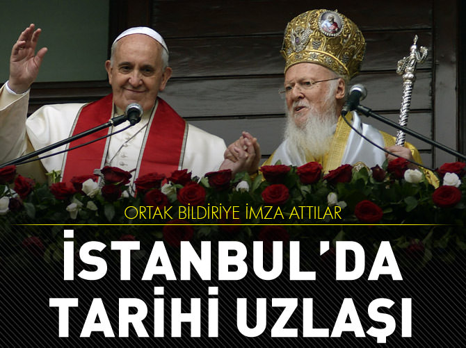 Papa Franciscus ve Bartholomeos'tan ortak bildiri