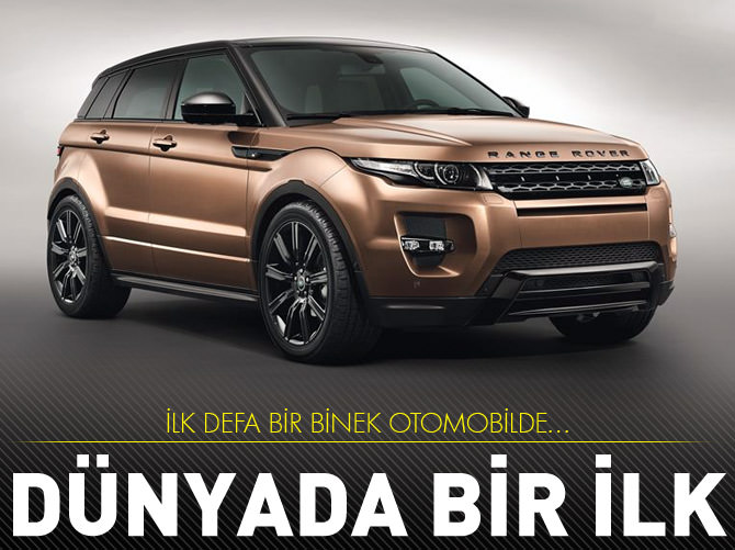 Range Rover Evoque'dan dünyada bir ilk