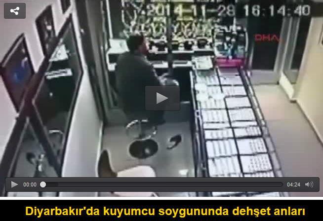Diyarbakır'da kuyumcu soygununda dehşet anları
