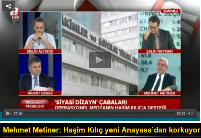 Haşim Kılıç yeni Anayasa’dan korkuyor