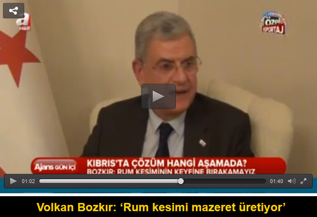 Volkan Bozkır: ‘Rum kesimi mazeret üretiyor’