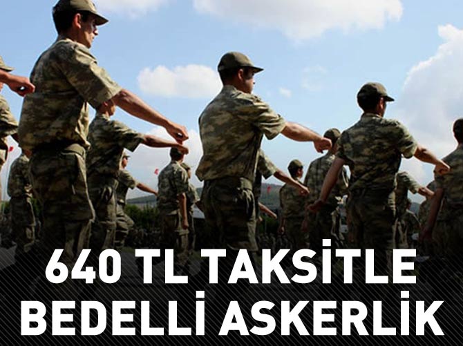 640 TL taksitle bedelli