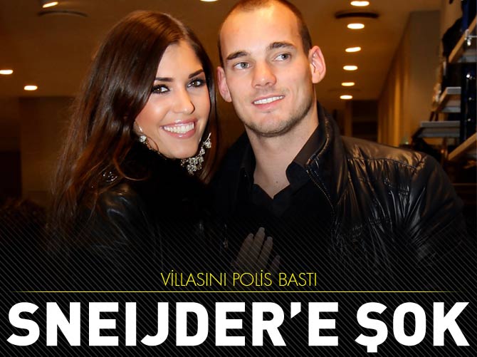 Sneijder'e büyük şok! Polis evini bastı