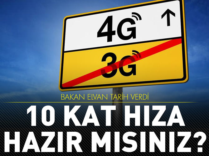 Bakan Elvan 4G’ye geçişin tarihini verdi