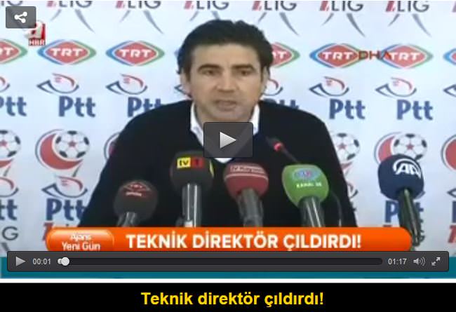 Teknik direktör çıldırdı! - 1