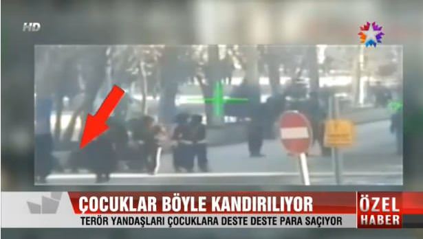 PKK yandaşları çocukları parayla kandırıyor! - 1