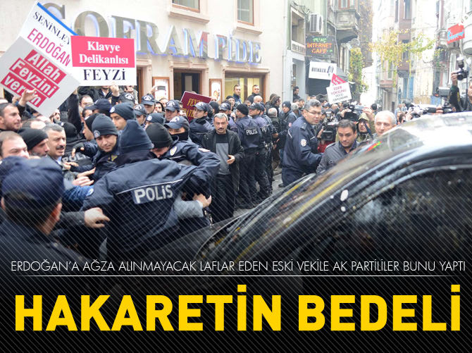 Feyzi İşbaşaran'a yumurta yağmuru