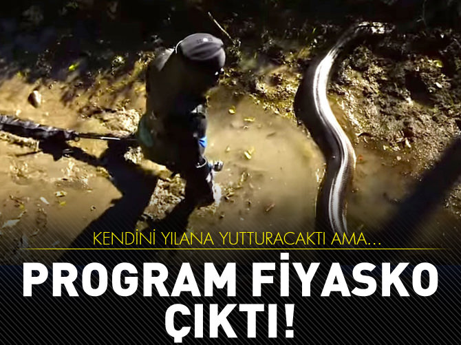 Kendini yılana yutturacaktı ama...