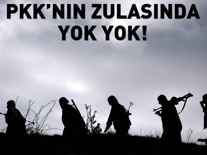 PKK'nın patlatılan zulasında yok yok