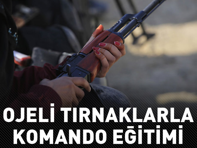 Kadın polislere komando eğitimi