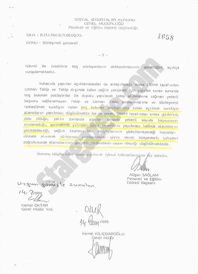 İşte Kılıçdaroğlu’nu yalanlayan belge!