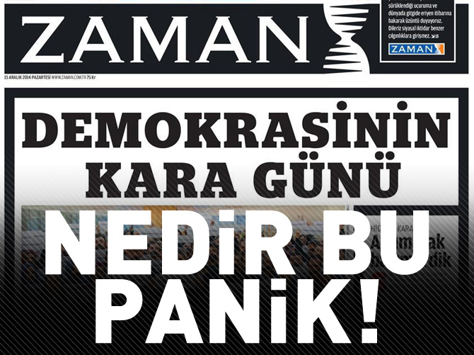 Nedir bu panik, nedir bu öfke?