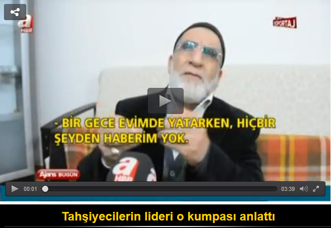 Tahşiyecilerin lideri o kumpası anlattı