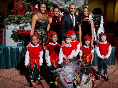 Obama'ların Noel özeni