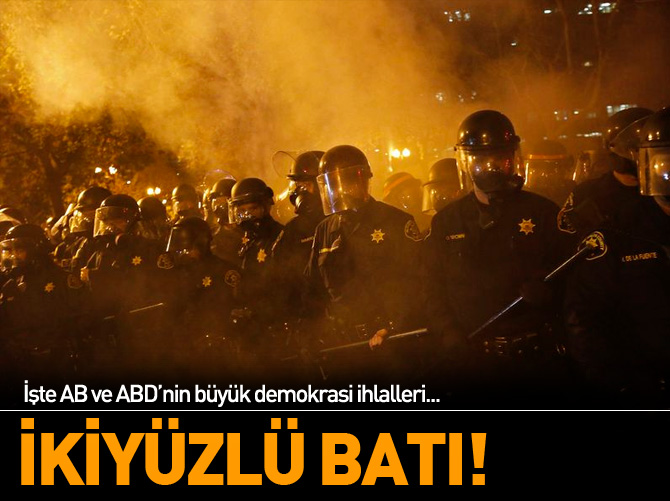 İkiyüzlü Batı!