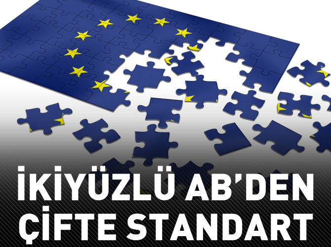 İkiyüzlü AB'den çifte standart