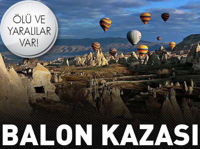 Göreme'de balon düştü