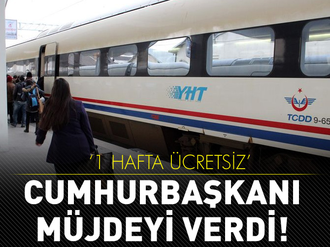 Müjdeyi Cumhurbaşkanı Erdoğan verdi: '1 hafta ücretsiz'