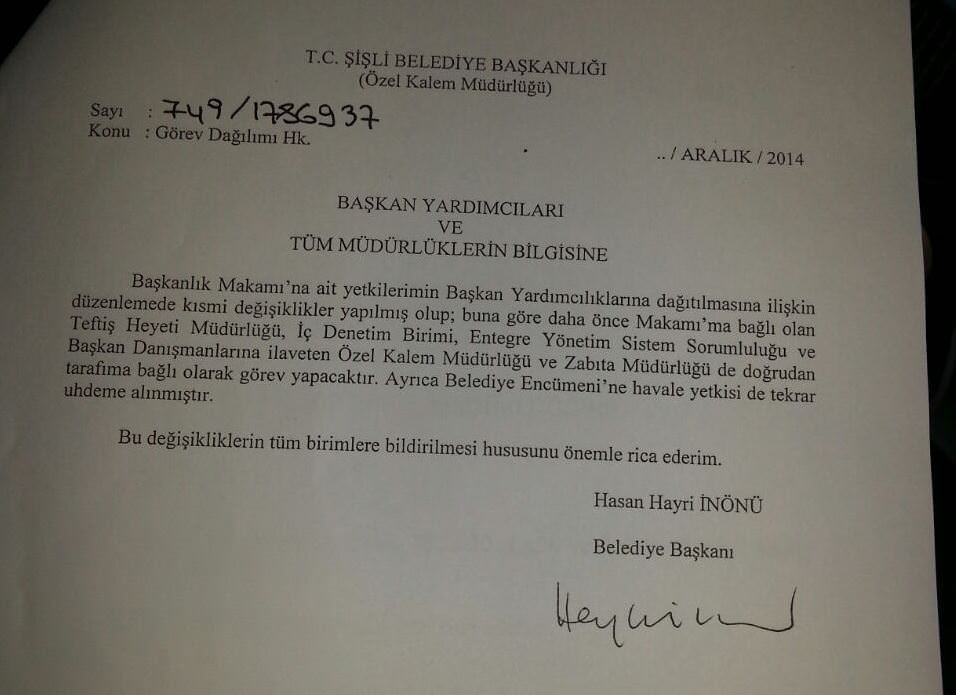 Emir Sarıgül istifa etmemiş, görevden alınmış