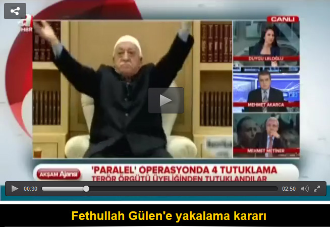 Fethullah Gülen’e yakalama kararı