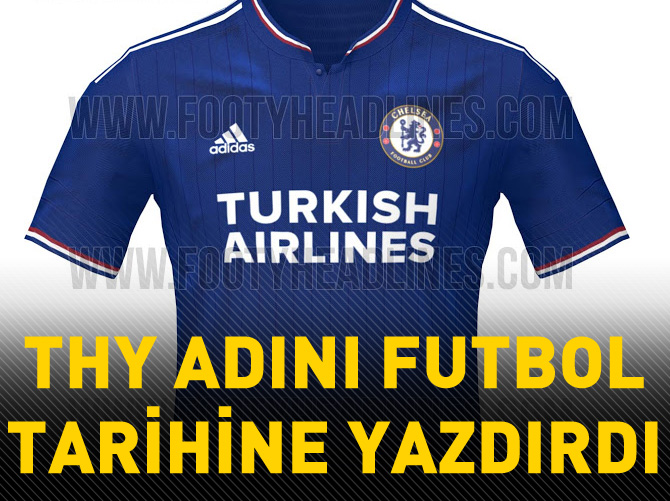 Chelsea formasına THY kırmızısı