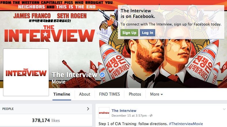 ’The Interview’ sosyal medyadan silindi
