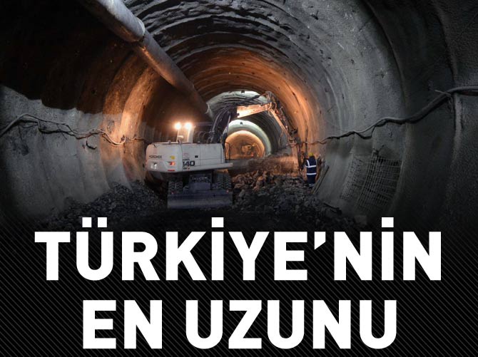 Türkiye'nin "en uzun" demiryolu tünelinin 250 metresi açıldı