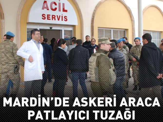 Mardin'de askeri aracın geçişinde patlama