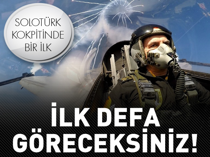 Solotürk kokpitinde bir ilk