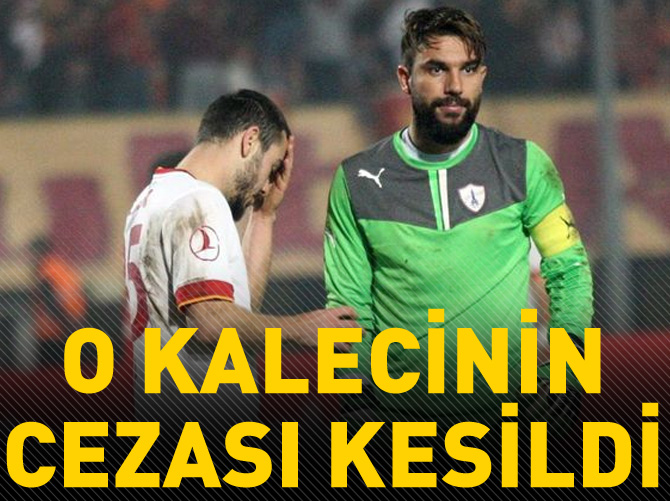 Galatasaray'dan 9 gol yiyen kaleciye 2 maç ceza