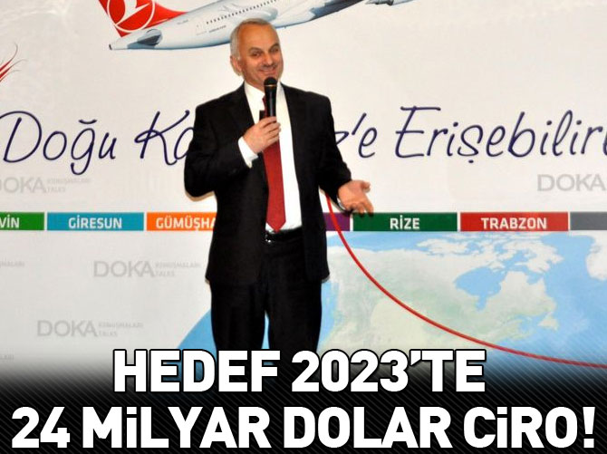 Hedef 2023'te 24 milyar dolar ciro!