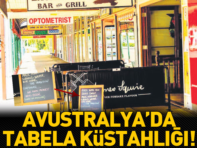Avustralya'da tabela küstahlığı