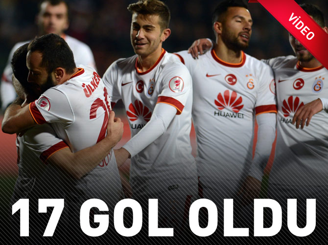 Galatasaray'ın gol sayısı 17 oldu