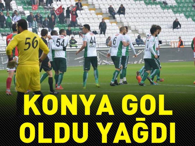 Konya gol oldu yağdı