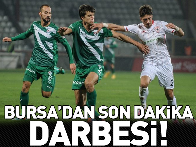 Bursaspor'dan son dakika darbesi!
