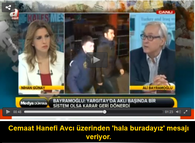 Cemaat Hanefi Avcı üzerinden 'hala buradayız' mesajı veriyor