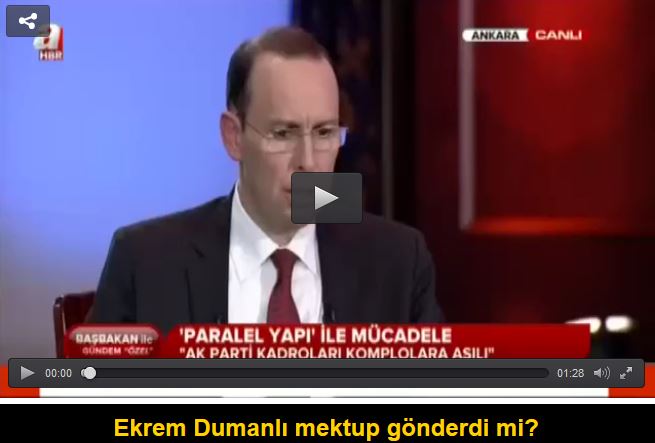Ekrem Dumanlı mektup gönderdi mi?