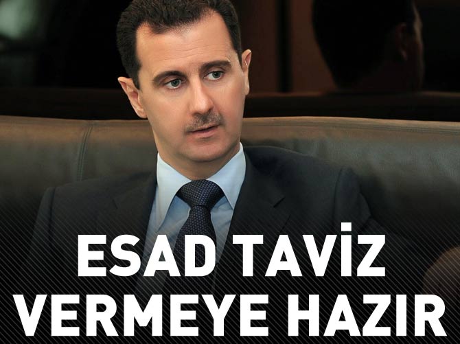 Beşşar Esad taviz vermeye hazır
