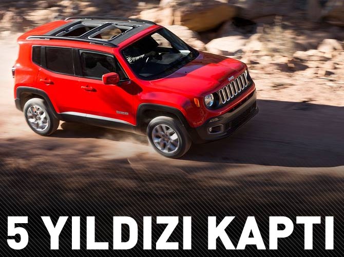 Jeep Renegade'ye Euro NCAP’ten beş yıldız