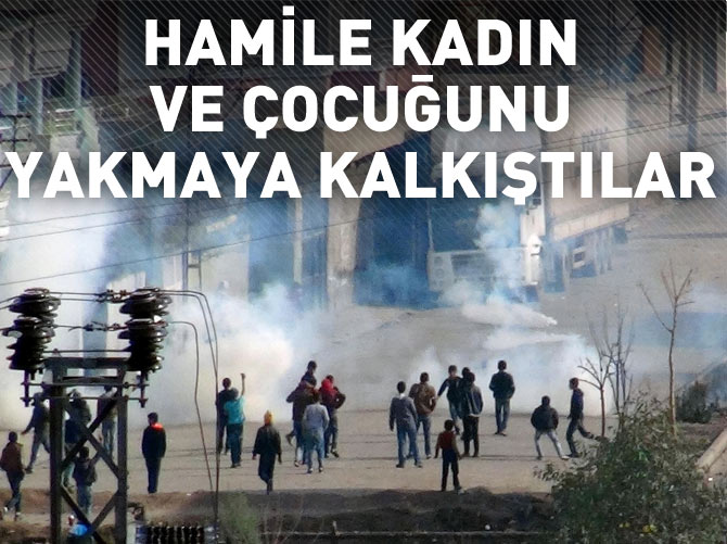 Cizre'de hamile kadın ve çocuğunu yakacaklardı