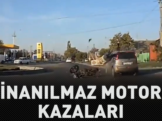 İnanılmaz motor kazaları